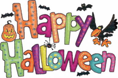 Kaz_Creations Halloween Deco  Logo Text Happy Halloween - 無料png