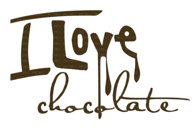 Chocolate Text Brown - Bogusia - PNG gratuit