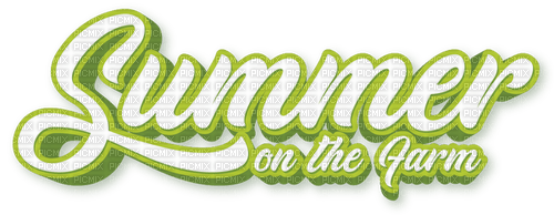 Summer On The Farm Text - Bogusia - zadarmo png