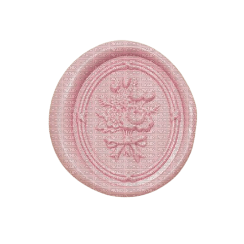 light baby pink wax seal flower - zdarma png