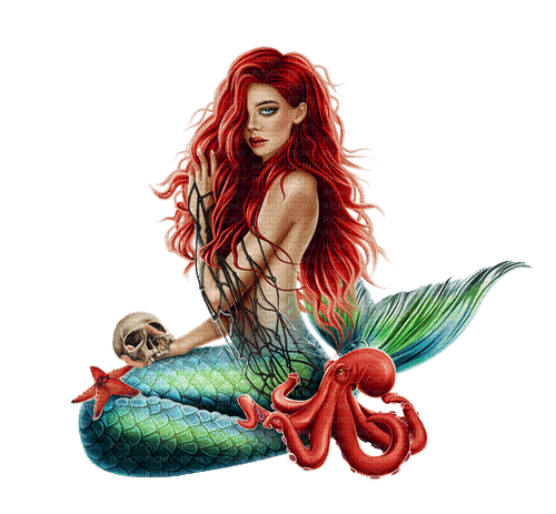 gothic mermaid by nataliplus - bezmaksas png