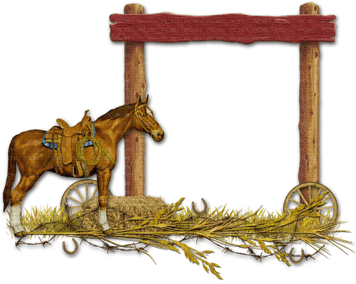 Western.Cadre.Frame.Horse.Victoriabea - zdarma png