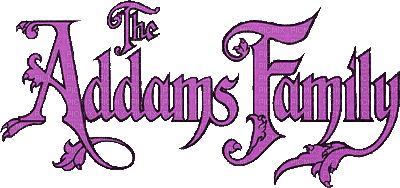 Kaz_Creations Logo Text The Addams Family - GIF animé gratuit