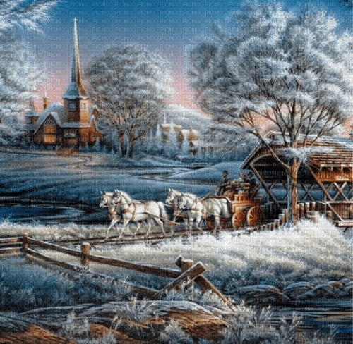 Rena Vintage Winter Background Hintergerund - png gratuito