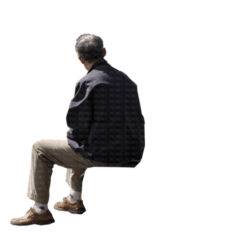 man  sitting - PNG gratuit