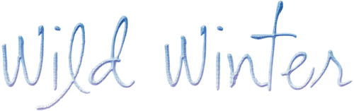 Wild Winter.Text.Blue.Victoriabea - PNG gratuit