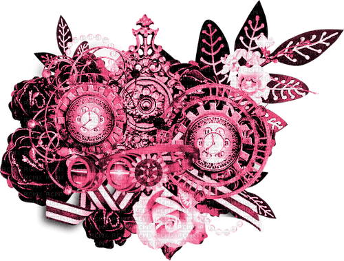 Steampunk.Deco.Pink - 免费PNG
