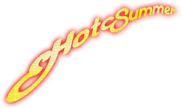 soave text hot summer  yellow red - ingyenes png
