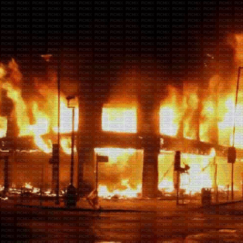 Rena Hintergrund Hausbrand Feuer - Darmowy animowany GIF