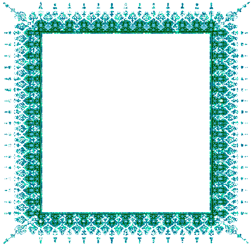 turquoise glitter frame - Gratis animeret GIF