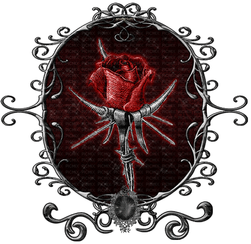 Rose gothique 4 animée - Besplatni animirani GIF