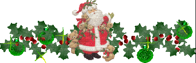 Weihnachtsmann, Ranke - GIF animasi gratis