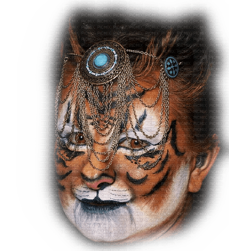 Rena Woman Tigerface Tigergesicht - png ฟรี
