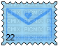 letter stamp - GIF animado grátis