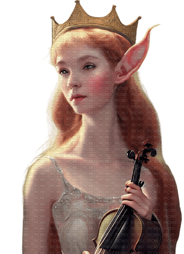 kikkapink elf fantasy girl woman music violin - безплатен png