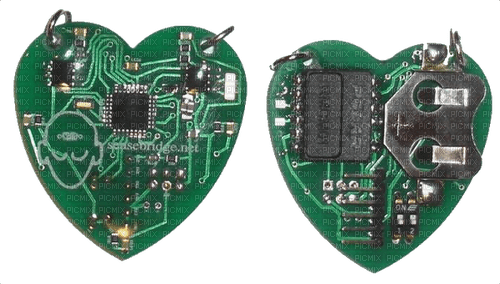heart circuit board - gratis png