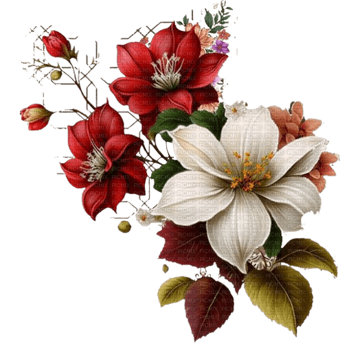 Цветы декор - gratis png