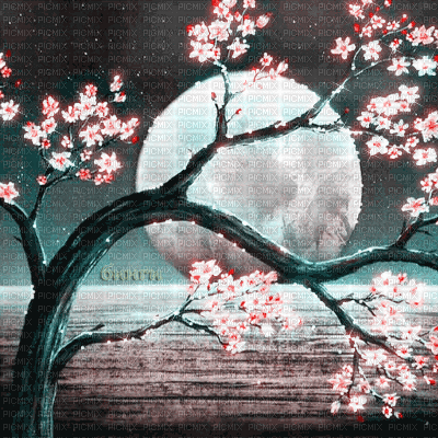 Y.A.M._Japan landscape background - Δωρεάν κινούμενο GIF