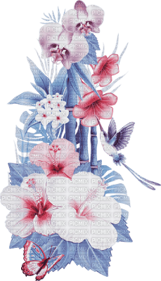 soave  summer deco flowers branch tropical - zdarma png