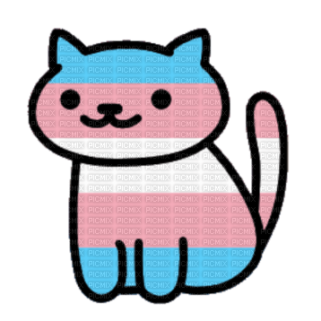 Trans cat - nemokama png