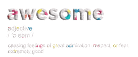 awesome text - kostenlos png
