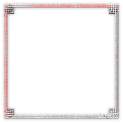 soave frame oriental art deco pink - PNG gratuit