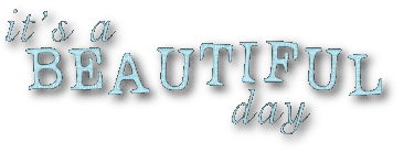 its a beautful day text pastel - gratis png