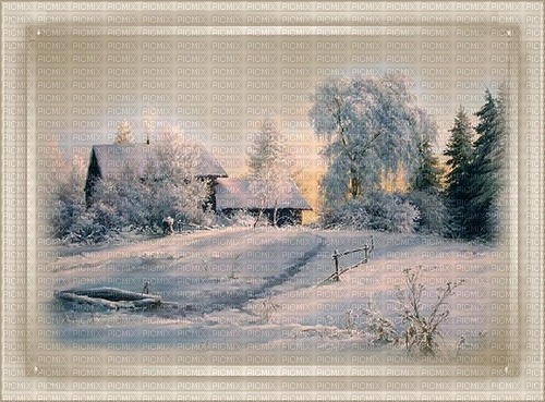 bg-vinter-landskap-----winter landscape - zdarma png