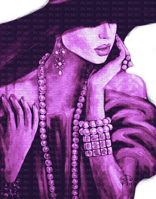 Y.A.M._Vintage woman hat purple - фрее пнг