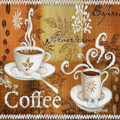 soave background vintage coffee vintage postcard - Бесплатный анимированный гифка