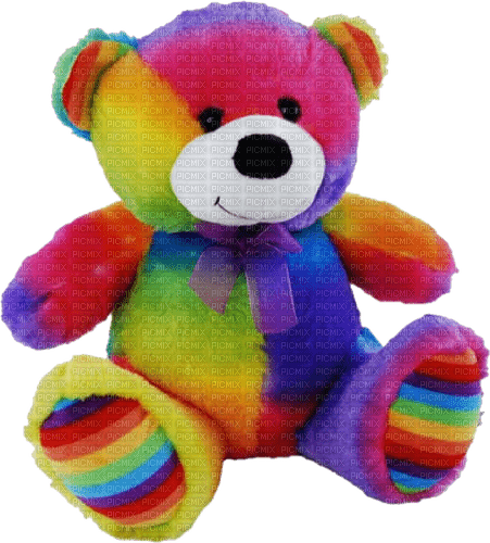 Rainbow bear - darmowe png