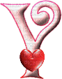 Kaz_Creations Alphabets With Heart Pink Colours Letter Y - Nemokamas animacinis gif