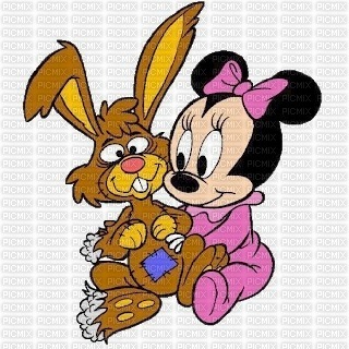 Disneys baby Minnie Mouse Easter - ilmainen png