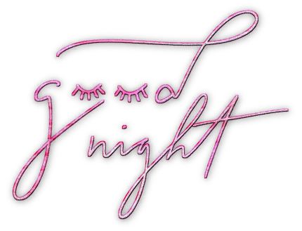 soave text good night pink - PNG gratuit