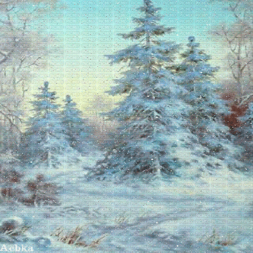winter  background by nataliplus - Zdarma animovaný GIF