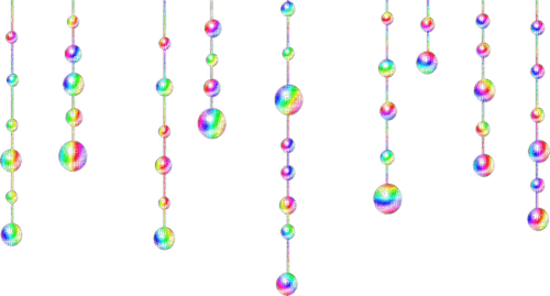 Hanging Pearls.Rainbow - ingyenes png