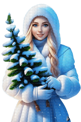 loly33 femme hiver - δωρεάν png