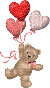 Teddy Bear, Teddy Bears, Heart, Hearts, Deco, Decoration, GIF Animation -  , teddy , bear , bears , heart , hearts , deco , decoration  , gif , animation , jitter , bug , girl - Free animated GIF - PicMix