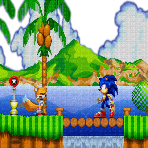 EMERALD HILL ZONE SONIC - gratis png