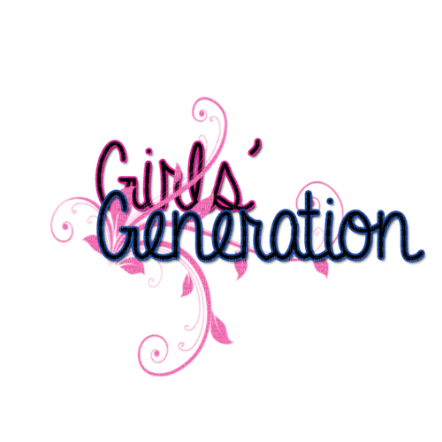 Text Girls`Generation - бесплатно png