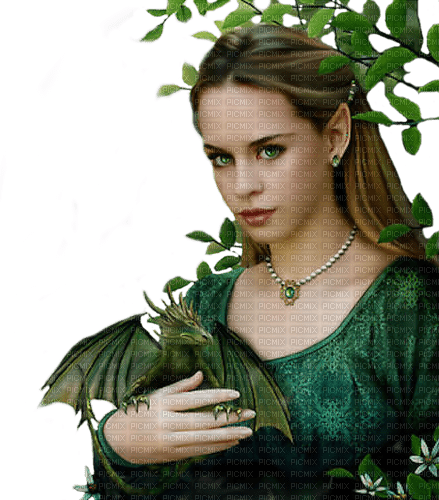fairy with dragon by nataliplus - png gratis