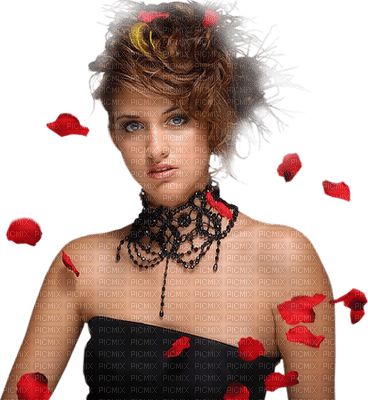 Kaz_Creations Woman Femme Flowers Petals - png gratis