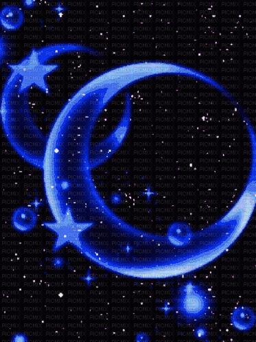 Moonlight Stars - by StormGalaxy05 - Ingyenes animált GIF