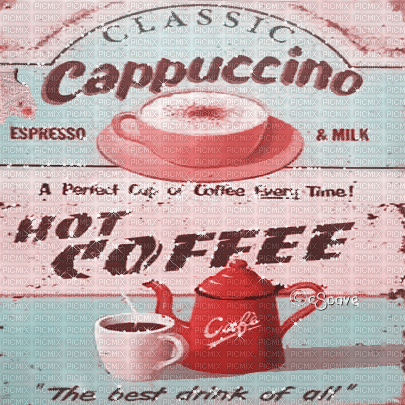 soave background animated  vintage text coffee - Darmowy animowany GIF