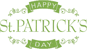 st patrick text - 無料png