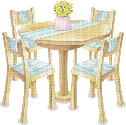 Kaz_Creations Table-Chairs - Free PNG