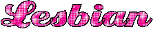 Lesbian pink glitter text - Zdarma animovaný GIF