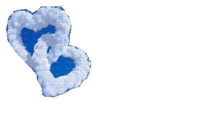 nuagecoeur bleu - Ilmainen animoitu GIF