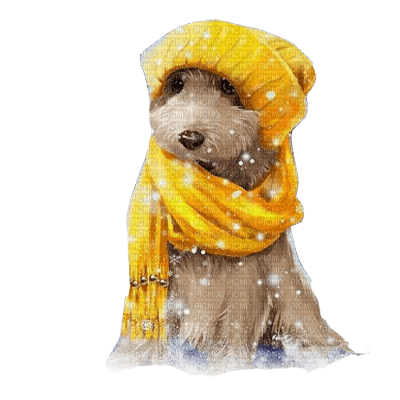 kikkapink winter chrismtas dog - png gratuito