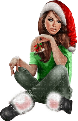 Kaz_Creations Colour Girls Christmas Noel - фрее пнг
